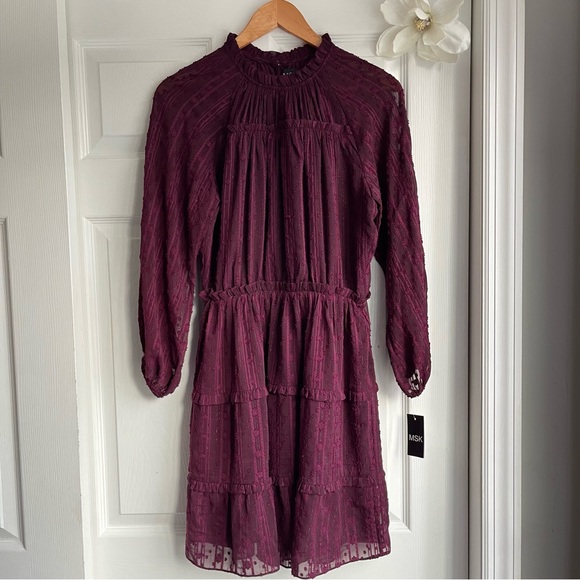 HP💖 MSK Tiered Ruffle Dress - Picture 1 of 10